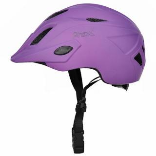 KASK DZIECIĘCY PROX FLASH LED Rozmiar kasku: M(52-56cm), Wybierz kolor: Purpurowy