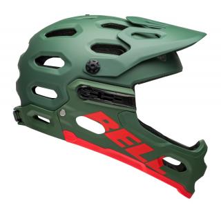 Kask full face BELL SUPER 3R Rozmiar kasku: S(52-56cm), Wybierz kolor: Matte Dark Green Infrared