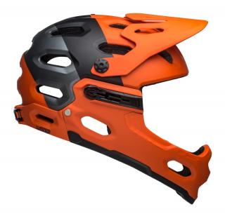 Kask full face BELL SUPER 3R Rozmiar kasku: S(52-56cm), Wybierz kolor: Matte Orange Black
