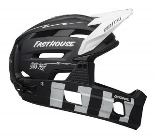 Kask full face BELL SUPER AIR R Rozmiar kasku: L(59-63 cm), Wybierz kolor: Matte Black White Fasthouse