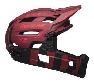 Kask full face BELL SUPER AIR R Rozmiar kasku: S(51-55 cm), Wybierz kolor: Matte Red Black Fasthouse