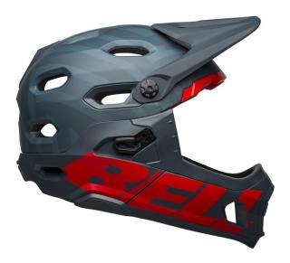 Kask full face BELL SUPER DH Rozmiar kasku: L(58-62 cm), Wybierz kolor: Matte Blue Crimson