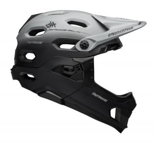 Kask full face BELL SUPER DH Rozmiar kasku: S(52-56cm), Wybierz kolor: Fasthouse Taco Tuesday Matte Gray Black