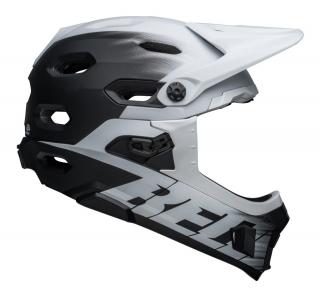 Kask full face BELL SUPER DH Rozmiar kasku: S(52-56cm), Wybierz kolor: Matte Black White
