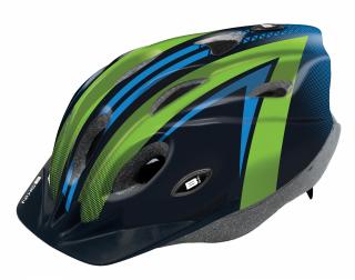 KASK MŁODZIEŻOWY B-SKIN TOMCAT Rozmiar kasku: M(52-56cm), Wybierz kolor: Niebieski/Zielony