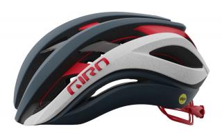 Kask szosowy GIRO AETHER SPHERICAL MIPS Rozmiar kasku: M(55-59 cm), Wybierz kolor: Matte Portaro Gray White Red