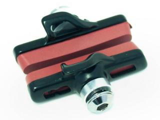 Klocki hamulcowe CLARK'S CPS474 CARB SZOSA (Campagnolo, Obudowa z poliwęglanu, Do obręczy karbonowych) czerwone