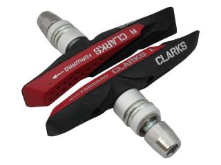 Klocki hamulcowe CLARK'S CPS958 MTB (V-brake, Warunki Suche i Mokre) 70mm czerwono-czarne