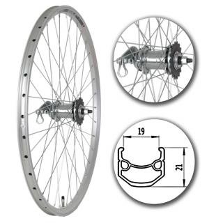 Koło 26" Tył PS/O Alu Stożek Srebrna Torpedo Velo