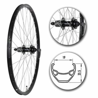Koło tył 27,5" PA/O Alu, stożek, DISC, QR Shimano 8/13