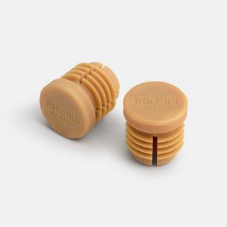 Korki kierownicy BROOKS RUBBER BAR END PLUGS NATURAL (NEW)