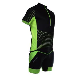 Koszulka rowerowa krótki rękaw STANTEKS SR0030 BLACK/GREEN ROZ. L