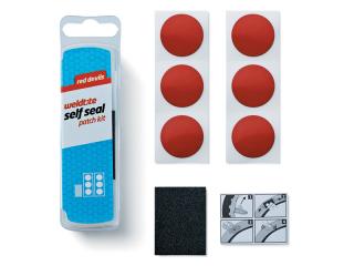 Łatki do dętek zestaw WELDTITE PUNCTURE RED DEVILS SELF SEAL PATCH KIT 6x łatki samoprzylepne