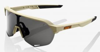 Okulary 100% S2 Soft Tact Quicksand - Smoke Lens (Szkło Smoke, LT 12% + Szkła Przeźroczyste, LT 93%) (WYPRZEDAŻ -45%)