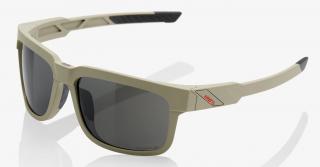 Okulary 100% TYPE-S Soft Tact Quicksand - Grey PEAKPOLAR Lens (Szkła Polaryzacyjne Szare, LT 17%) (WYPRZEDAŻ -45%)