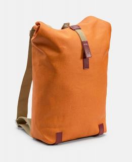 Plecak BROOKS PICKWICK COTTON CANVAS, Goose Beak/Maroon, Pojemność 26L, Wodoodporna bawełna (NEW)