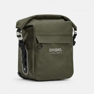 Sakwa BROOKS SCAPE PANNIER SMALL, Mud Green, Pojemność 10-13L, Klick fix system, Wodoodporność IPX4 (NEW)