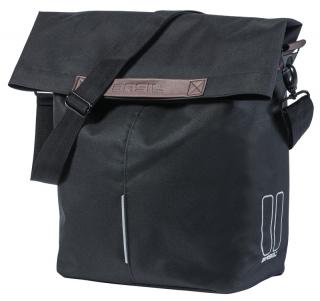 Sakwa miejska pojedyncza BASIL CITY SHOPPER 14-16L, Hook On System, black (NEW 2024)