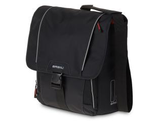 Sakwa miejska pojedyncza BASIL SPORT DESIGN COMMUTER BAG 18L, tablet/notebook, Hook On System, wodoodporna black (NEW 2024)