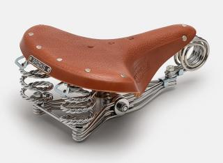 Siodełko BROOKS B33, Honey, Steel Rail, Waga 1600g, Linia Leather (NEW)