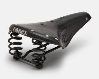 Siodełko BROOKS FLYER, Black, Steel Rail, Waga 860g, Linia Leather (NEW)