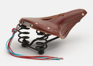 Siodełko BROOKS FLYER CARVED, Brown, Steel Rail, Waga 860g, Linia Leather (NEW)