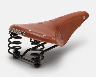 Siodełko BROOKS FLYER, Honey, Steel Rail, Waga 860g, Linia Leather (NEW)