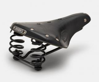 Siodełko BROOKS FLYER SHORT, Black, Steel Rail, Waga 800g, Linia Leather (NEW)