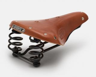 Siodełko BROOKS FLYER SHORT, Honey, Steel Rail, Waga 800g, Linia Leather (NEW)
