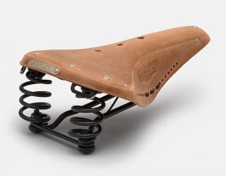 Siodełko BROOKS FLYER SOFTENED, Dark Tan, Steel Rail, Waga 860g, Linia Leather (NEW)