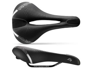 Siodło SELLE ITALIA LADY GEL FLOW L (id match - L2) Manganese Tube 7, fibra-tek, 310g czarne (NEW)