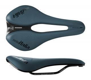 Siodło SELLE ITALIA NOVUS BOOST EVO GRAVEL TM, Superflow L (id match - L3), Manganese Rail, Soft-Tek, 242g, Niebieskie (NEW)