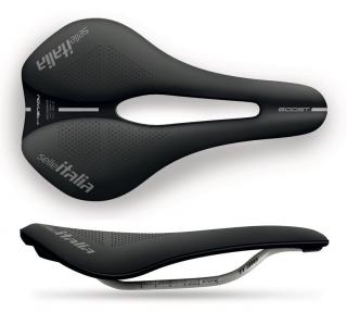 Siodło SELLE ITALIA NOVUS EVO BOOST SUPERFLOW L (id match - L3) TI 316 tube 7, fibra-tek, czarne (NEW)