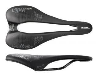 Siodło SELLE ITALIA SLR BOOST TM SUPERFLOW L (id match - L3) manganese tube 7, duro-tek, soft touch, czarne (NEW)