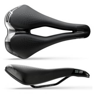 Siodło SELLE ITALIA SPORT S 5 LADY SUPERFLOW S (id match - S3) Fec Alloy 7, soft-tek, żelowe czarne (NEW)