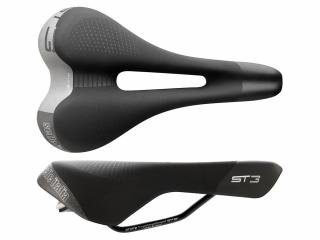 Siodło SELLE ITALIA SPORTOURING ST 3 SUPERFLOW S (id match - S3) Fec Alloy 7x9, soft-tek, żelowe czarne (NEW)