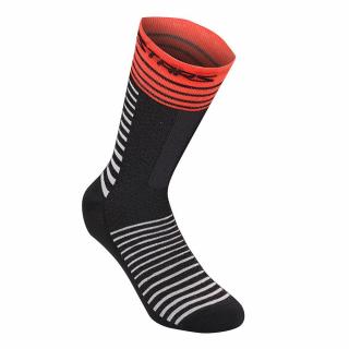 Skarpetki ALPINESTARS DROP SOCKS 19, black bright red Rozmiar: L