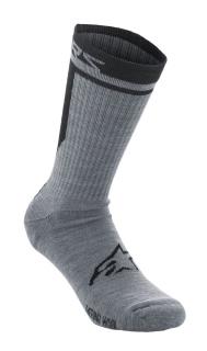 Skarpetki ALPINESTARS MERINO SOCKS 24, gray black Rozmiar: L