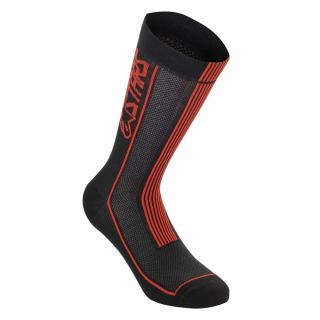 Skarpetki ALPINESTARS SUMMER SOCKS 22, black bright red Rozmiar: L