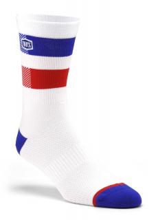 Skarpety 100% FLOW Performance socks (NEW) Rozmiar: L/XL, Wybierz kolor: White