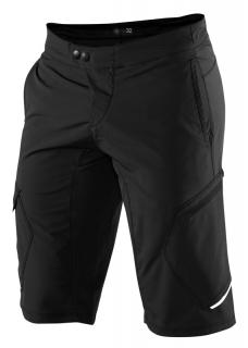 Spodenki męskie 100% RIDECAMP Shorts Rozmiar: 28 (42 EUR), Wybierz kolor: Black