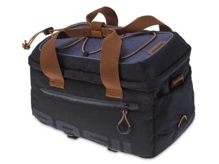 Torba na bagażnik BASIL MILES TARPAULIN TRUNKBAG 7L, Universal Bridge System, 100% wodoodporna black slate (NEW 2024)