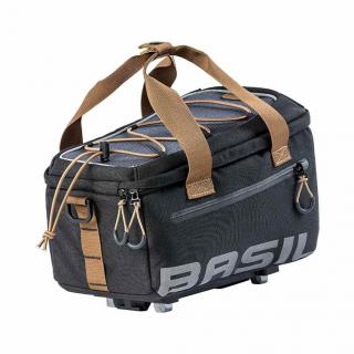 Torba na bagażnik BASIL MILES TARPAULIN TRUNKBAG MIK 7L, MIK System (reay to go), 100% wodoodporna black slate (NEW 2024)