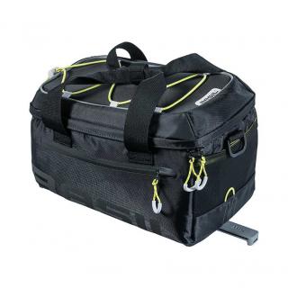 Torba na bagażnik BASIL MILES TRUNKBAG MIK 7 L MIK System (ready to go), 100% wodoodporna black lime (NEW 2024)