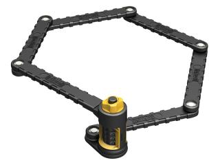 Zapięcie rowerowe ONGUARD Link Plate Lock K9 COMBO SKŁADANE 8116 - 75cm - 5 x Klucze z kodem