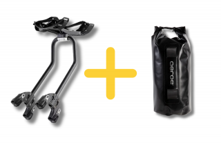[Zestaw] Bagażnik Aeroe Spider Rear Rack + Worek Aeroe HEAVY DUTY 12L wodoodporny czarny