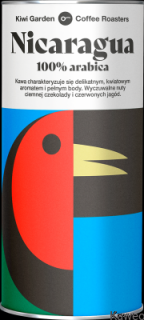 Kiwi Garden Nicaragua Kawa ziarnista 100% Arabica 200g puszka