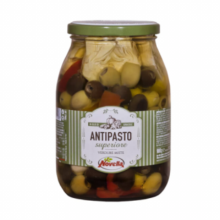 Novella Antipasto Superiore - 1062 ml mix warzyw i grzybów - słoik