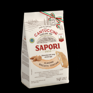 Sapori Cantuccini Almond Biscotti Toscani e mandorle Włoskie ciasteczka migdałowe 175g