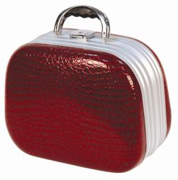 Kufer kosmetyczno-fryzjerski HAIRWAY Leather Red